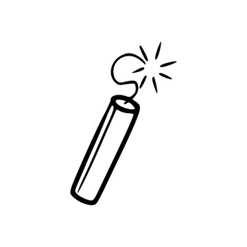 recommend clip art: outline of a lit dynamite stick