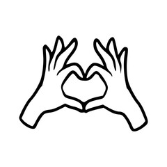 hands forming heart symbol