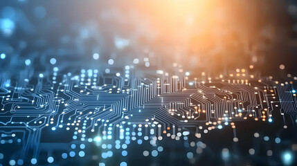 Obraz premium Abstract Circuit Board Technology Background