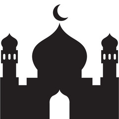 Mosque Silhouette Vector