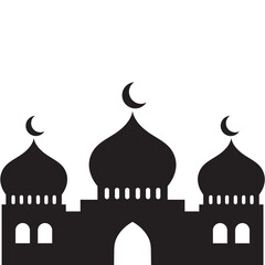 Mosque Silhouette Vector