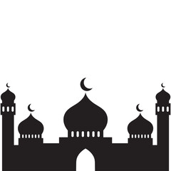Mosque Silhouette Vector