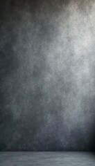 Textured grey studio wall, uneven gradient Darker at bottom , backdrop, paint