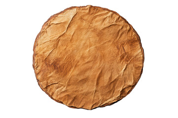 wooden plate isolated on white