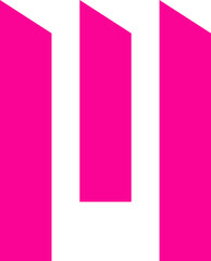 Initial Letter M Logo Element