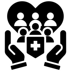 Obraz premium Public Health Icon