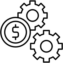 Money Manage business icon vector