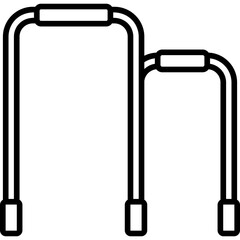 Pull Up Bar Line Icon