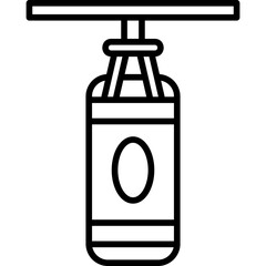 Punching Bag Line Icon