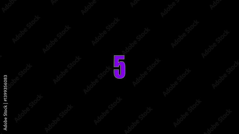 Poster countdown counting from 10 to 0 seconds on glowing neon,countdown 10 to 0 neon loading circle, anima