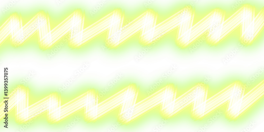 Poster abstract bright green light effect with glowing zigzag pattern. energetic and dynamic background per