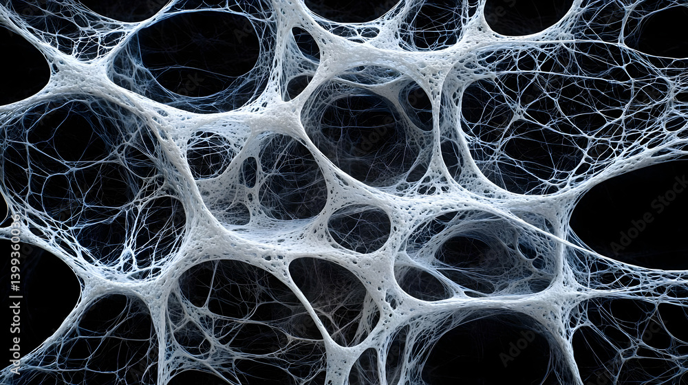 Aufkleber abstract cellular network structure