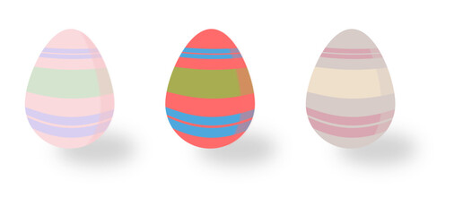 Minimalist Line Art Easter Egg Vector Illustration for Spring and Holiday Design