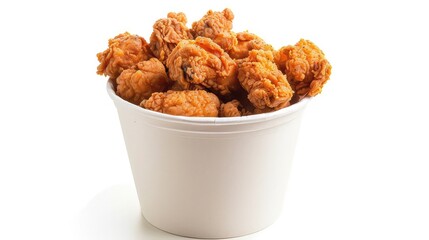 Crispy fried chicken bucket