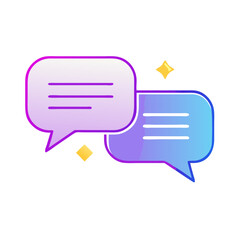 speech bubble icon, speech bubble vector illustration-simple illustration of speech bubble, perfect for speech bubble logos and icons