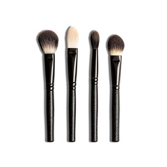 make up brushes set  isolated on white