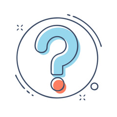question mark icon, question mark vector illustration-simple illustration of question mark, perfect for question mark logos and icons