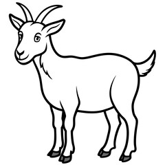 Fototapeta premium goat vector illustration