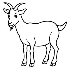 Fototapeta premium goat vector illustration