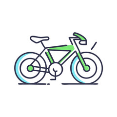 racing bike icon, racing bike vector illustration-simple illustration of racing bike, perfect for racing bike logos and icons