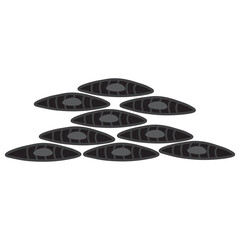 smooth muscle glyph icon