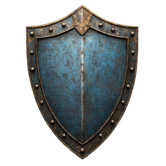 Shield cut out. Protect and security concept isolated on transparent background.