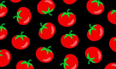 Tomato doodle pattern. tomato symbol.Tomato hand drawn doodle style seamless pattern for textile, cloth background, wallpaper, wrapping paper
