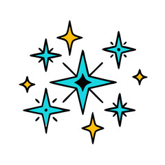sparkle icon, sparkle vector illustration-simple illustration of sparkle, perfect for sparkle logos and icons