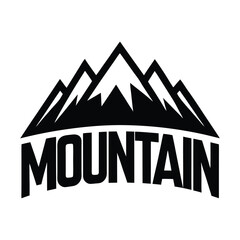 Mountain Badge Vector Illustration