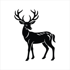 Deer Silhouette Vector Illustration