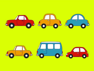 Vector Art of Generic Car Illustration Simple Vehicle Design Vector File