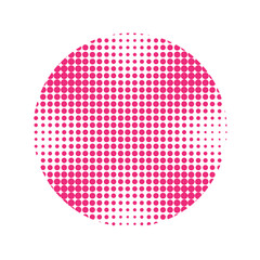 Abstract Pink Dotted Halftone