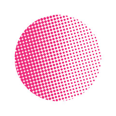 Abstract Pink Dotted Halftone