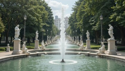 fountain in the park