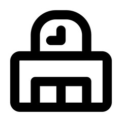 Station icon outline style