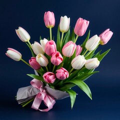 Naklejka premium bouquet of tulips
