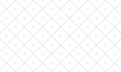 Naklejka premium 点線が細かいひし形の点線の中にバツマークの丸い点線が入ったグリッド