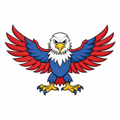 vector illustration of a eagle