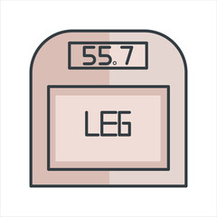 Weight Scales Icon - Weight Measurement Icon Illustration 