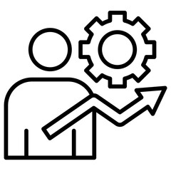 Growth Mindset outline icon