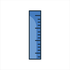 Ruler Icon - Straight Measuring Tool