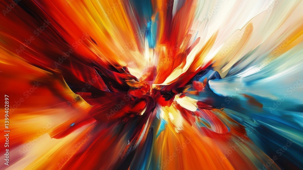 Poster A dynamic abstract background with sharp angles and vivid colors, creating a sense of movement and energy for a bold and engaging visual impact.