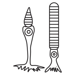 Cone cell and rod cell line icon