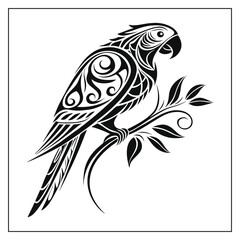 Parrot Bird Silhouette Vector