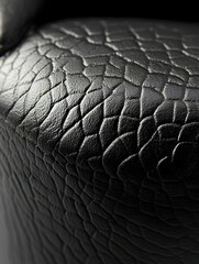 Black Leather Texture Background Image