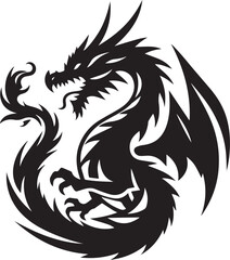 Dragon Black vector