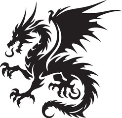 Dragon Black vector