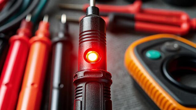 Maintenance Technician Tools for Electrical Testing Multimeter and Probes for Accurate Equipment Diagnostics and Efficient Repairs