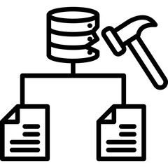Data Mining line icon