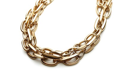 Obraz premium Gold chain necklace with a gold clasp